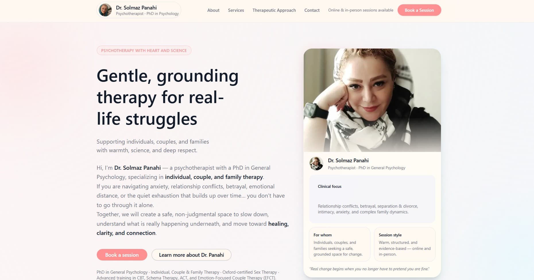 Solmaz Therapy – وب‌سایت شخصی دکتر سولماز